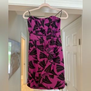 EUC Vintage Ruffled Strapless Mini Dress by Guess